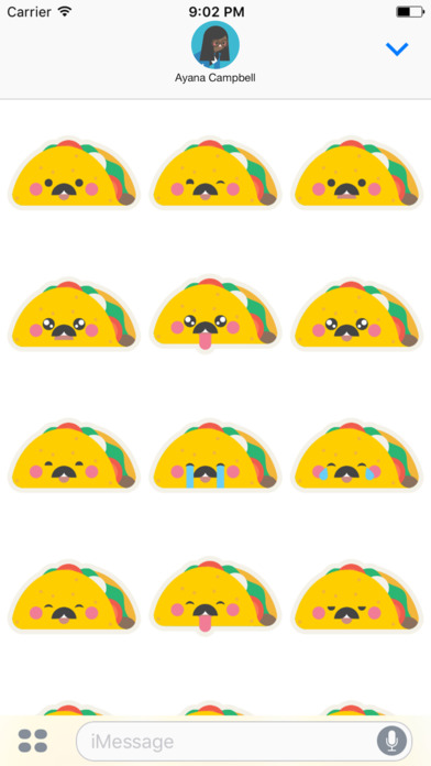 Mr. Taco Stickers for iMessage screenshot 3