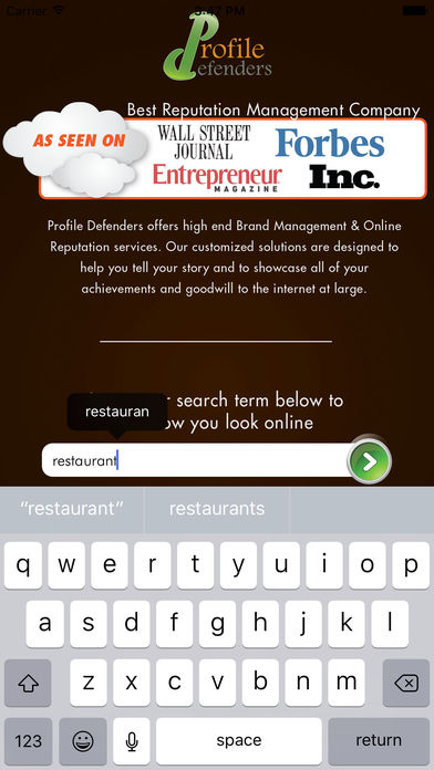 Profile Defenders Online Reputation Management App screenshot 2