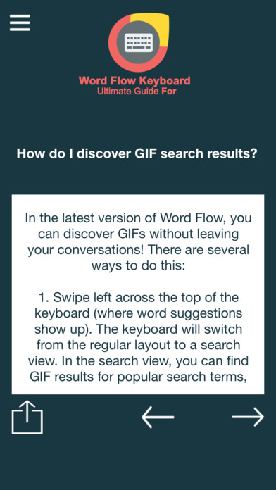 Ultimate Guide For Word Flow Keyboard - GIF screenshot 3