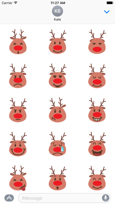 Funny reindeer for Christmas emojis - Fx Sticker screenshot 2