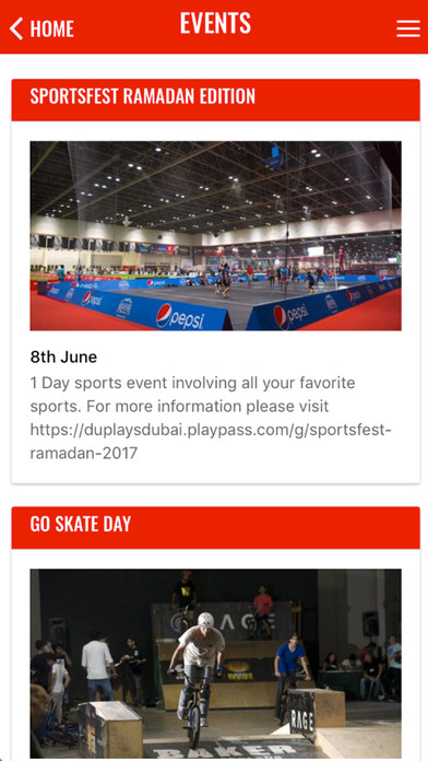 Dubai Sports World screenshot 2