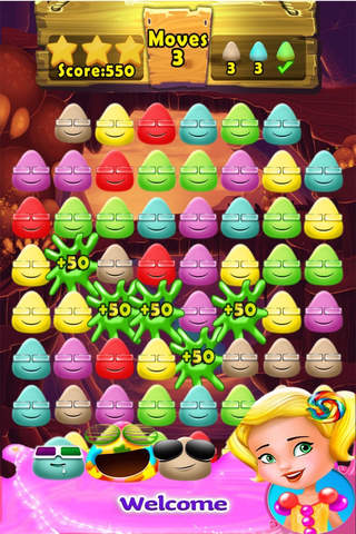 Jelly Egg Puzzle - New Three Match Game 2015 screenshot 2