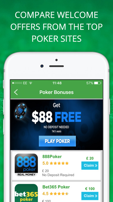 Poker Offers: FREE No Deposit Bonuses for 888poker screenshot 2