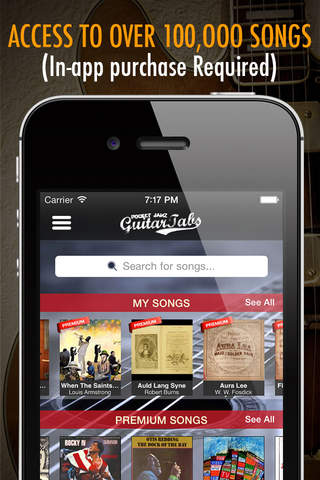 Pocket Jamz Guitar Tabs - Giant Catalog of Interactive Guitar Songs with Tabs, Lyrics and Chords screenshot 2