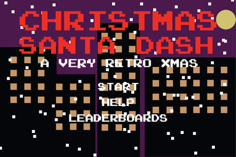 Christmas Santa Dash - A Very Retro Xmas screenshot 4