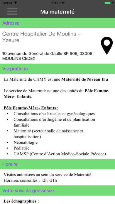 RSPA - CH Moulins - Yzeure screenshot 2