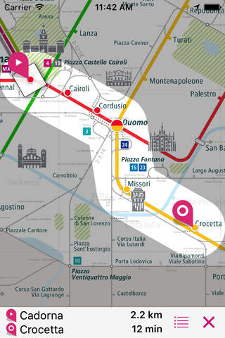 Milan Rail Map screenshot 2