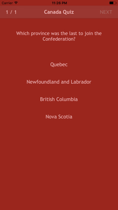 Canada Quiz screenshot 3