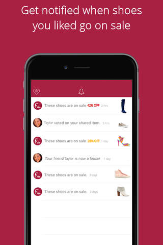 Shoes & Discount Alerts with Loox Shoe Shopping App - Swipe 30 Trending Shoes Everyday Handpicked by Fashion Stylists screenshot 3