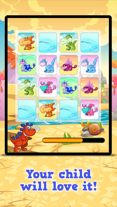 Find the Pair: Dinosaurs: Free Matching Game screenshot 2