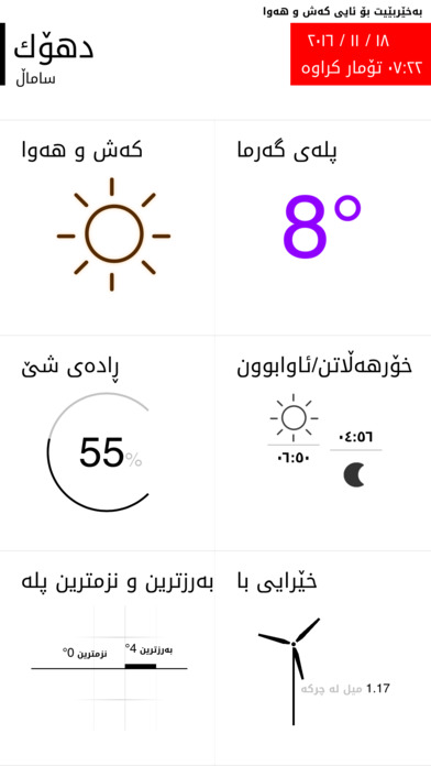 Kurdish Weather کەش و ھەوا screenshot 4