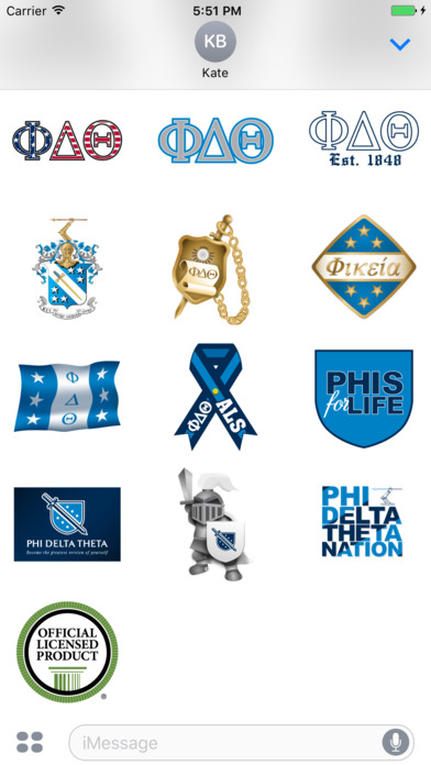 GreekMoji - Phi Delta Theta Sticker Pack screenshot 2
