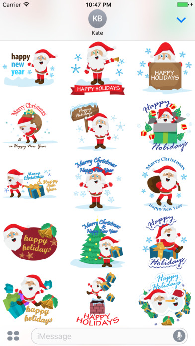 Santa Claus - Merry Christmas Sticker Vol 24 screenshot 2