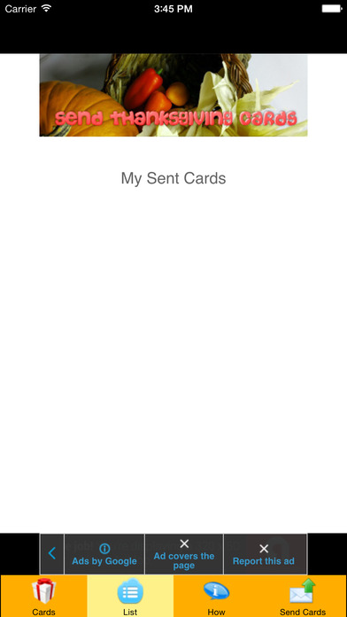 Thanksgiving Greeting Cards Maker for iPhone screenshot 2