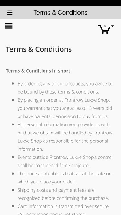 Frontrow Luxxe Shop screenshot 2
