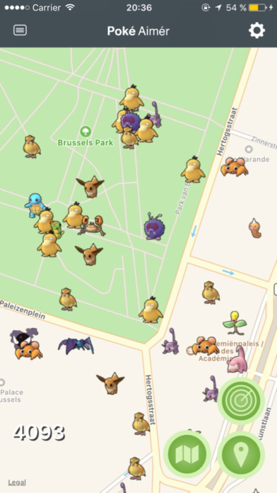 PokeAimer Map Radar for PokemonGO screenshot 4