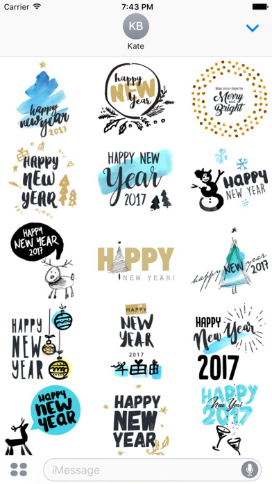 Merry Christmas - Happy New Year Label Stickers #3 screenshot 4