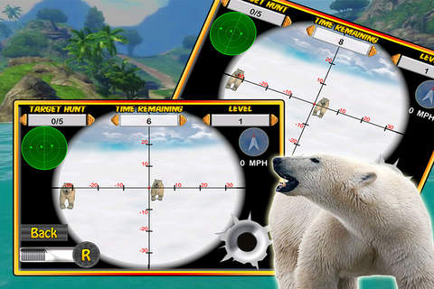 2016 Hungry Polar Bear Sniper Hunting Pro screenshot 2