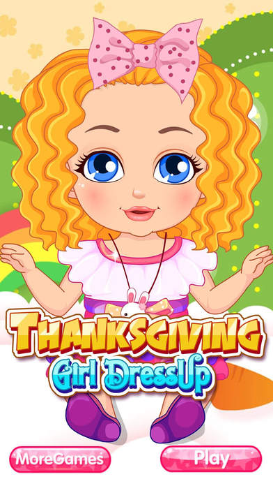 Thanksgiving Girl Dressup-Cute Beauty Games screenshot 2