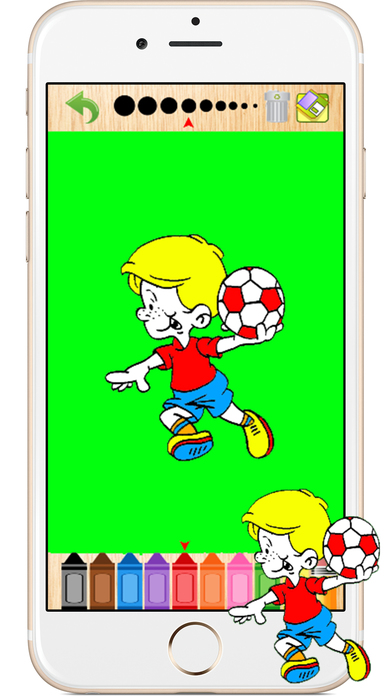 Soccer Football Kids Coloring Books Games for Kids screenshot 2