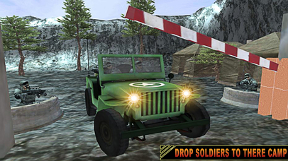 Army Truck Driver Snow Mountain Pro screenshot 2