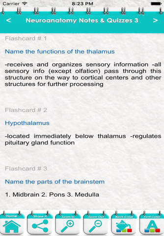 Neuroanatomy Exam Review-8100 Flashcards Study Notes, Terms & Quizzes screenshot 2