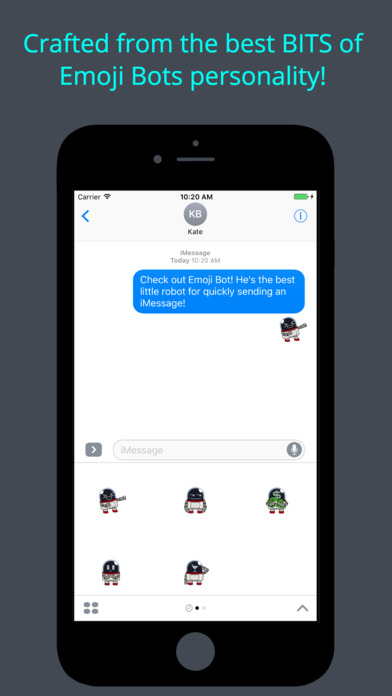 Emoji Bot - Animated Robot Stickers for iMessage screenshot 2