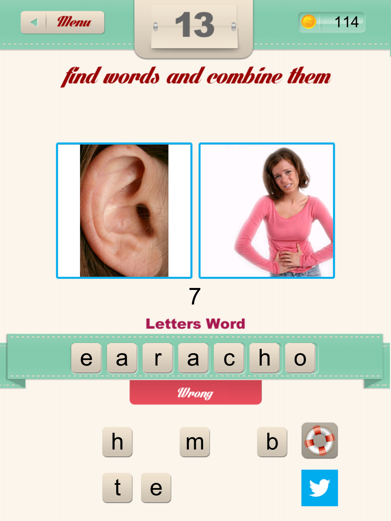 Word combiner clearance