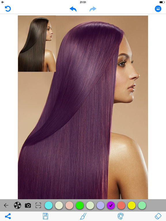 Screenshots of Hair Color Change.r - Hair Styles Salon & Recolor Booth Editor For My Dye & Haircuts for iPad