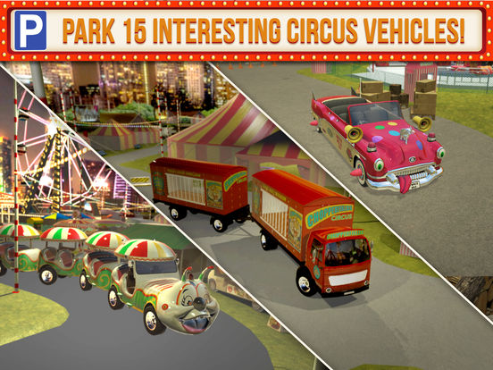 Screenshots of Amusement Park Fair Ground Circus Trucker Parking Simulator for iPad