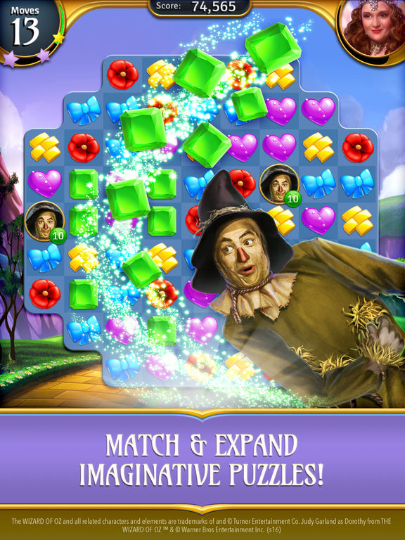 Wizard Of Oz Magic Match For Computer