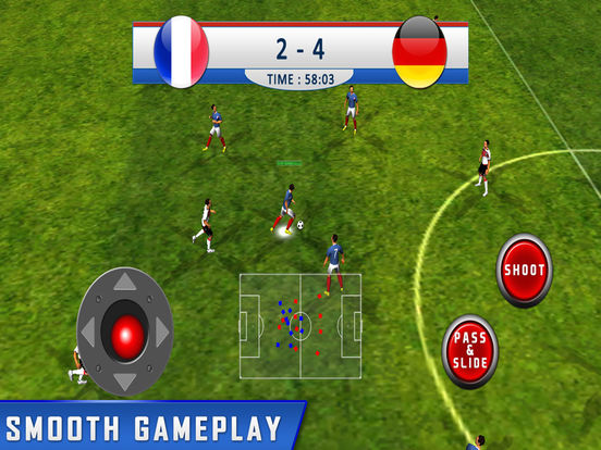 Screenshots of Play real soccer 2016 league cup - Top new free futsal and football games Euro France Germany Italy Spain Edition for iPad