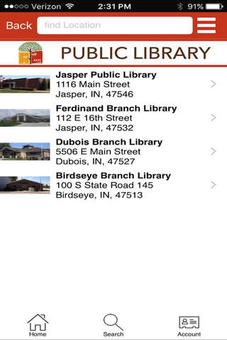 Jasper-Dubois Public Libraries Reference Public Libraries