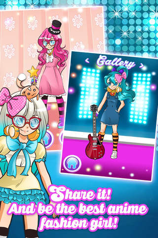 Anime Girl Fashion Studio: Dress-up Style Make-over Shop & Salon Game for Girls screenshot 3