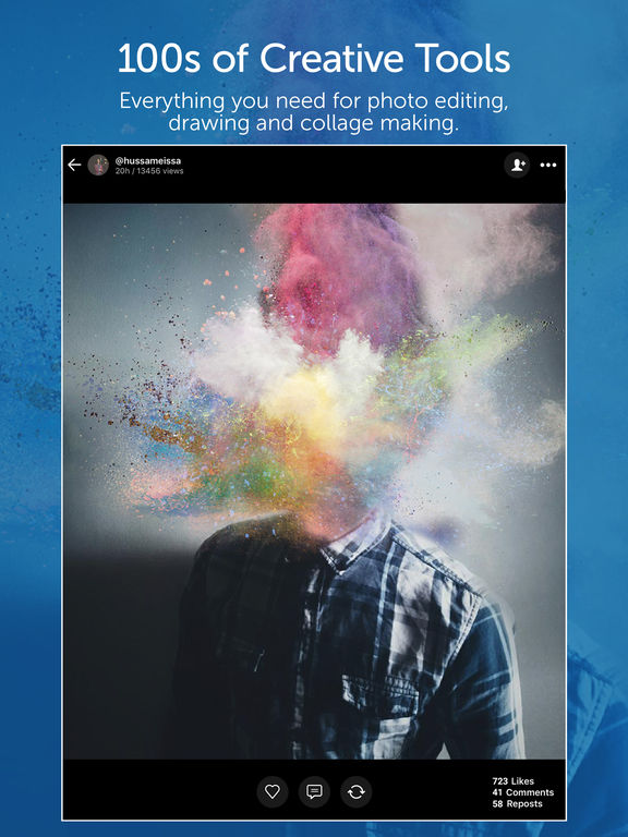 Screenshots of PicsArt Photo Studio - All-in-one photo editor & collage maker for iPad