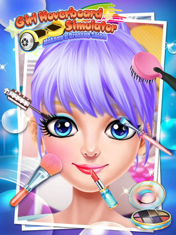Girl Hoverboard Simulator - Makeup & Dressup Salon Game FOR FREEscreeshot 5