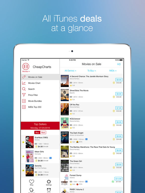 Best deals on itunes movies