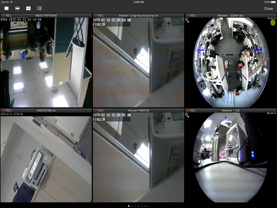 Screenshots of DS cam for iPad