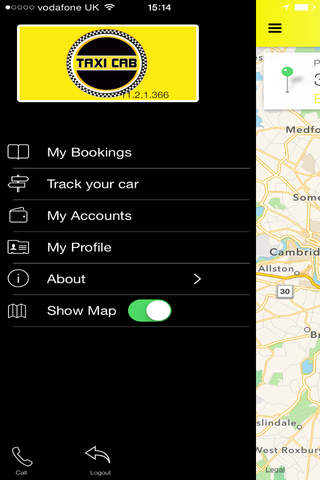 Taxicab Boston screenshot 2