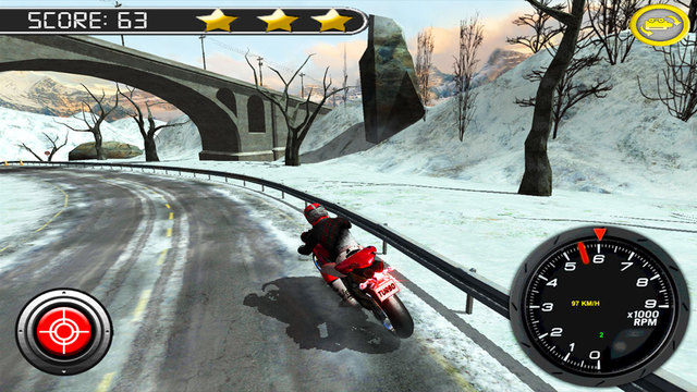 【免費遊戲App】Bike Rider - Frozen Highway Rally Race Free-APP點子