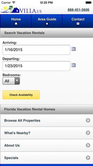 Florida Vacation Rental Homes.