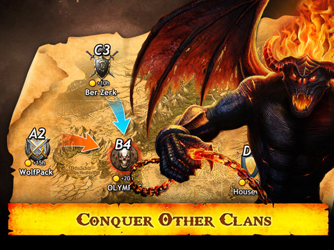 【免費遊戲App】Dragon vs. Gods: Clan Wars-APP點子