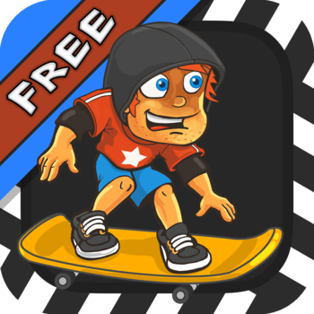 Longboard Larry - Free Street Surfing Skate-board Game LOGO-APP點子