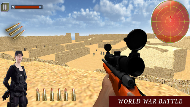 Desert Target: Contract Sniper 3D Killer Warfare Assassin and ishooting Trigger
