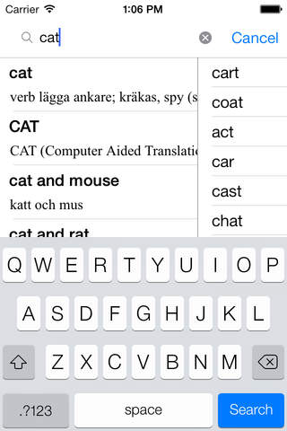 Swedish Dictionary - English Swedish Translator! screenshot 2