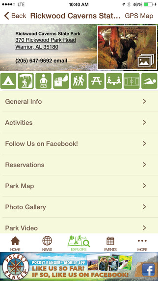 【免費旅遊App】Alabama State Parks Guide- Pocket Ranger®-APP點子