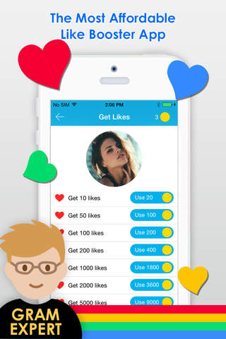 GramExpert for Instagram - Get & Gain 1000 to 5000 More Likes for Instagram apps screenshot 4