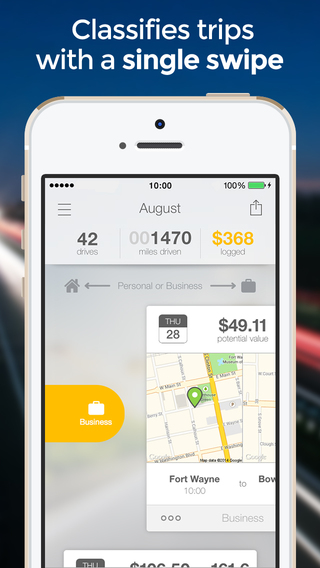 【免費財經App】Mile Tracker & Mileage Log for Tax Deduction - MileIQ-APP點子