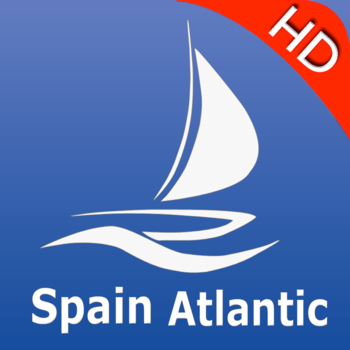 Spain Atlantic nautical Chart HD: marine & lake gps waypoint, route and track for boating cruising fishing yachting sailing diving LOGO-APP點子