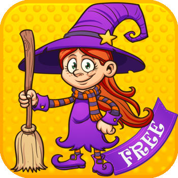 Cute Witches Kids Puzzle Game LOGO-APP點子